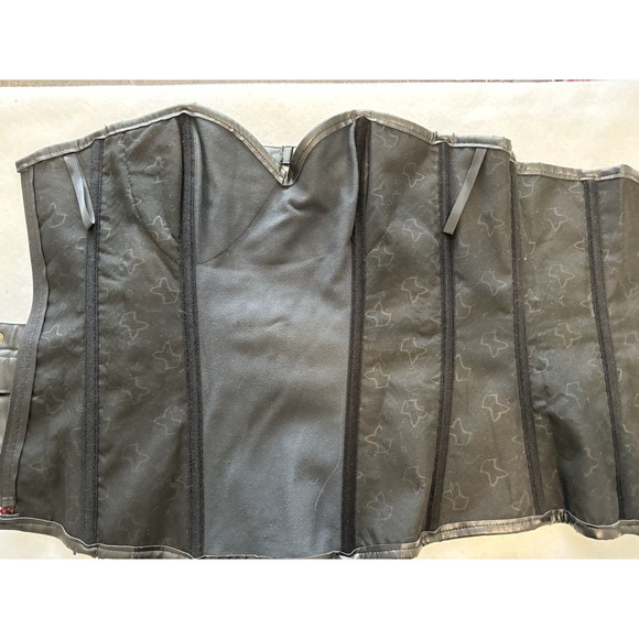 Charmian Skull Bones Red‎ Black Corset Gothic Steampunk Valentine Costume 5XL - Picture 4 of 16